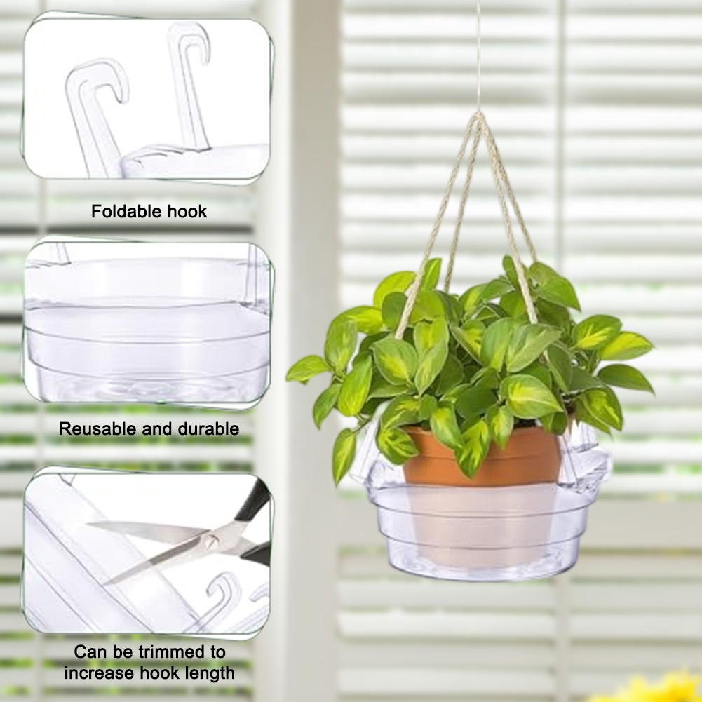 Drip Tray Saucer - 8in 10in hangende lekbak breukvaste plantenbakken