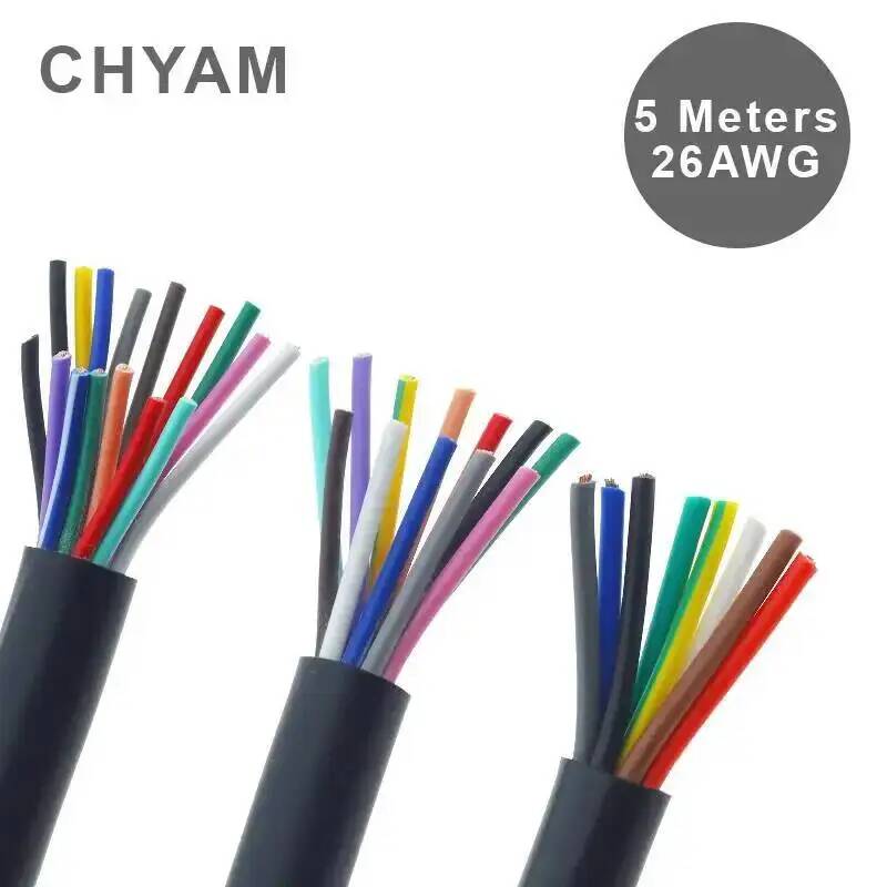 Copper Wire Roll - Kabel Zwart 26AWG 0.12mm2 Koperdraad 2/3/4/5/6/7/8/10/12/14/16/20