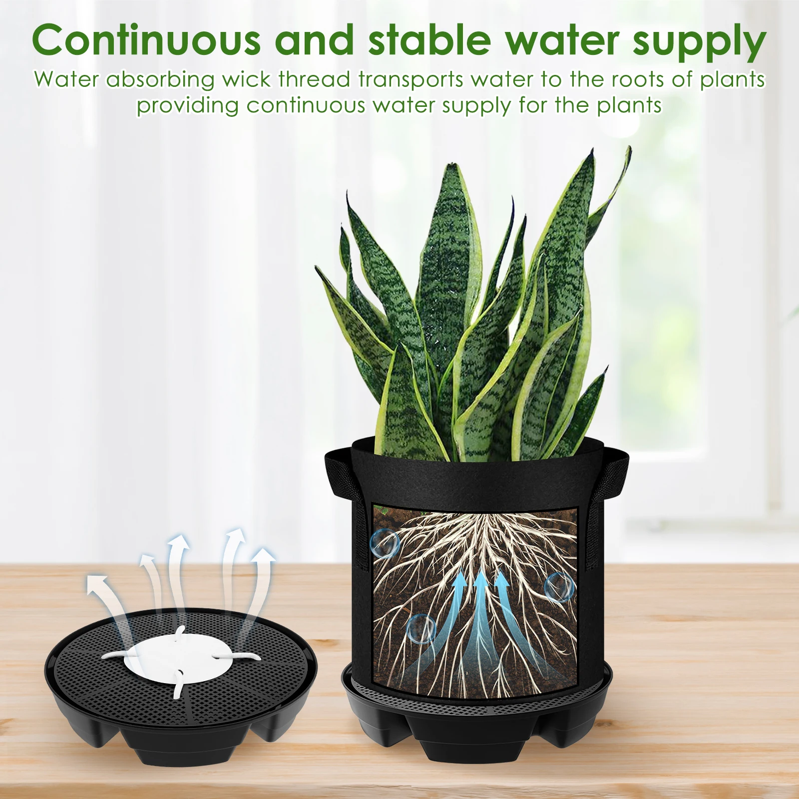 Drip Tray Saucer - 4 Stuks Bloempot Basis 2.8L Zelfwatergevende