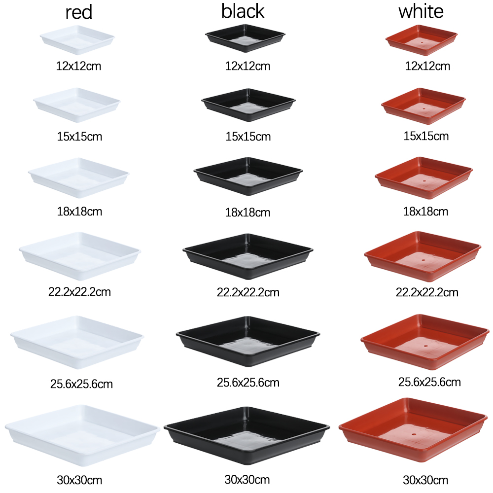 Drip Tray Saucer - 1 stuks plastic bloempot vierkante plastic