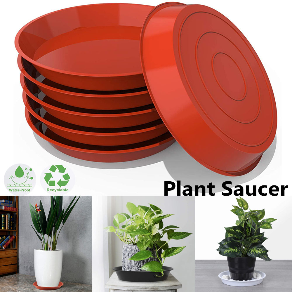 Drip Tray Saucer - 3-delige set ronde plantenbakken met lekbakken