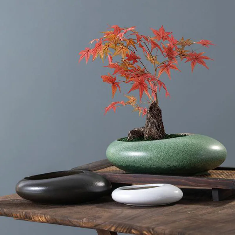 Grof aardewerk bonsai vaas, gr - Bonsai Garden Art recensie en prijs