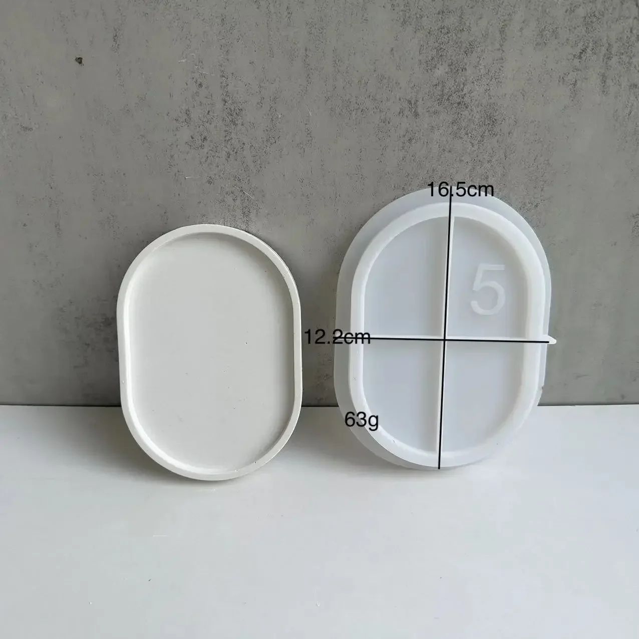 Ovale bloempotvoetvorm, cement - Drip Tray Saucer recensie en prijs