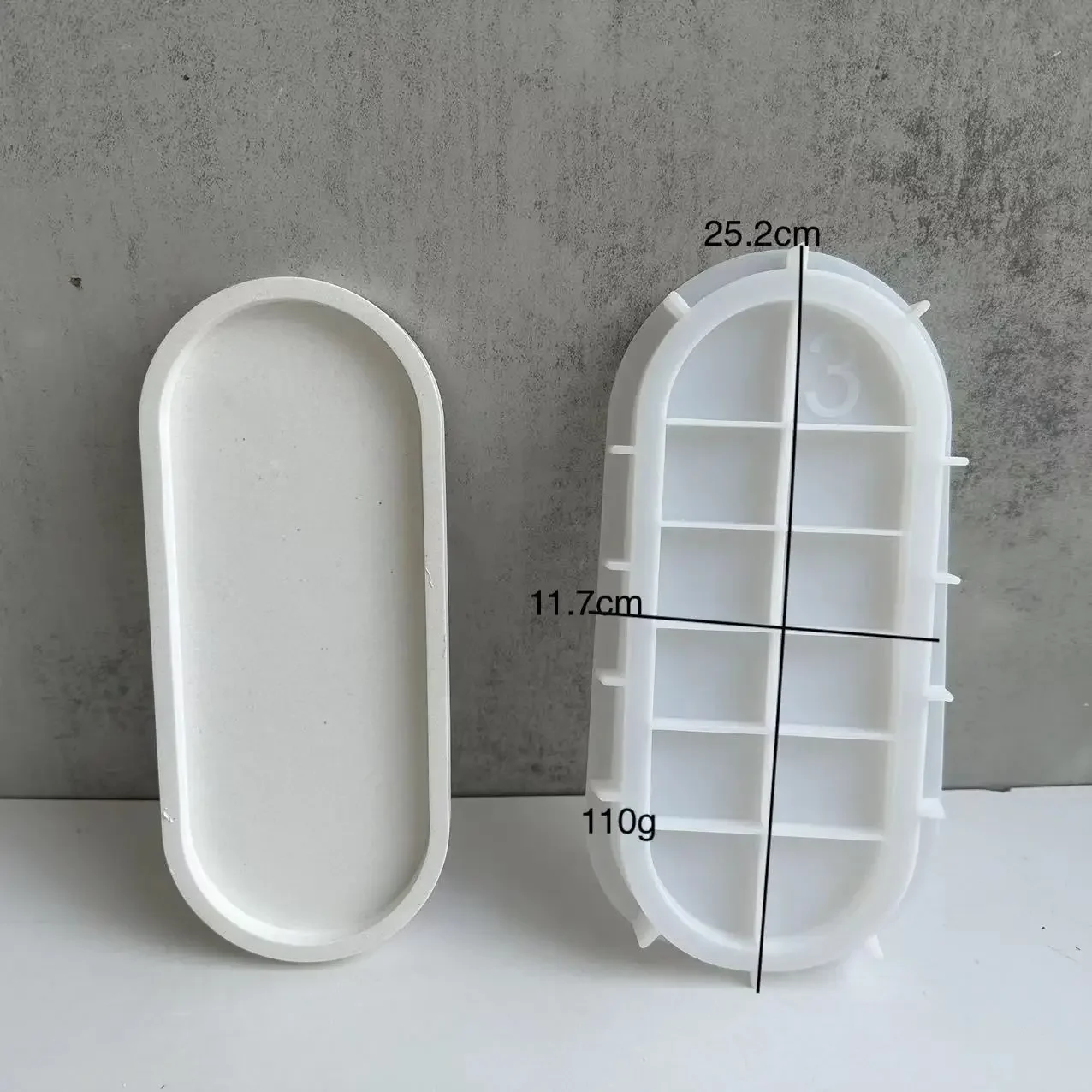 Ovale bloempotvoetvorm, cement - Drip Tray Saucer recensie en prijs
